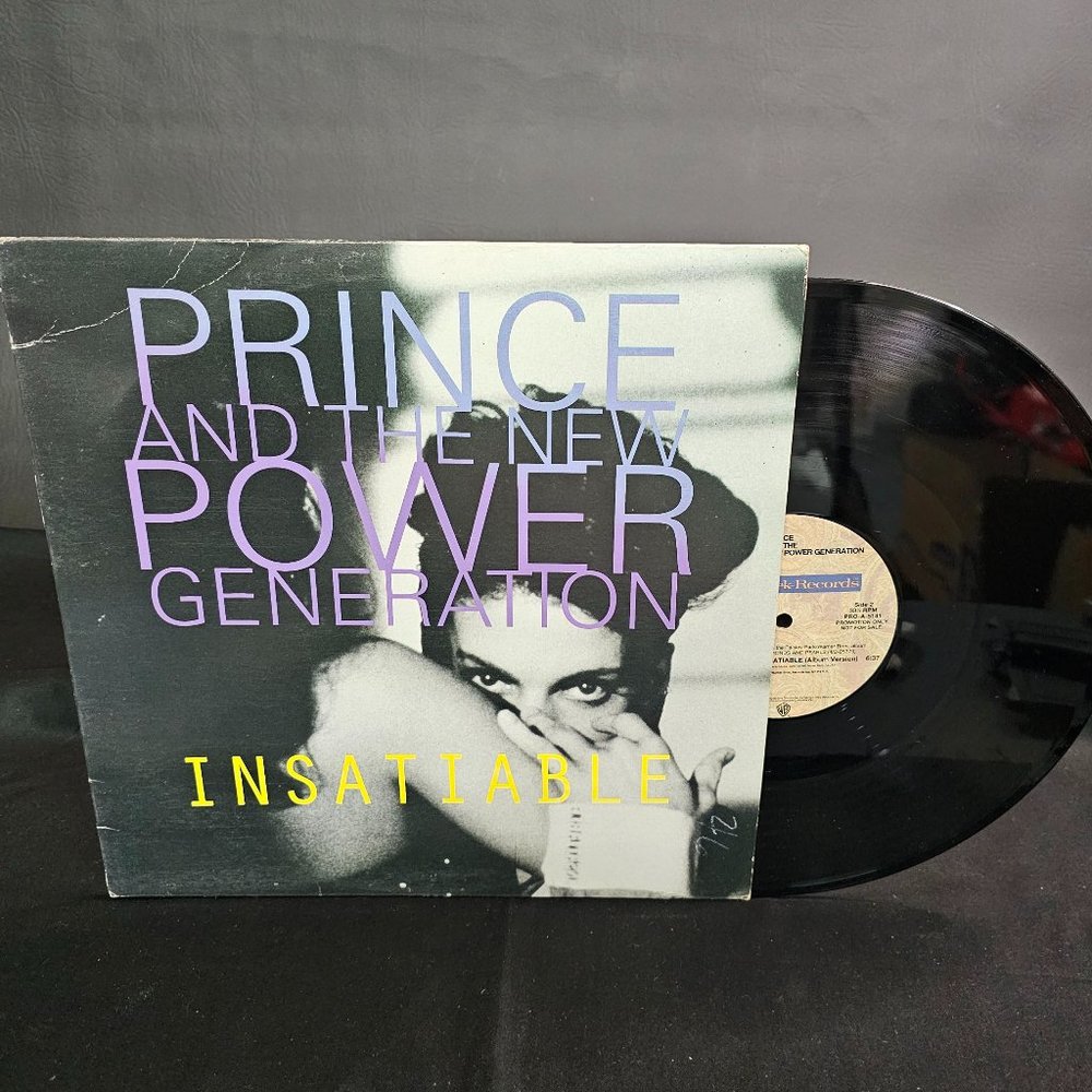 PRINCE & the NPG- INSATIABLE 12" Single  RARE Never Played - Cover w/ Creases